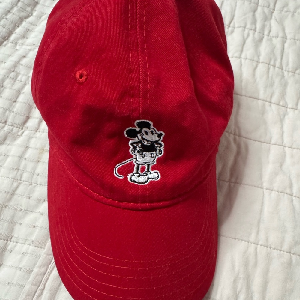 Disney Red Mickey Mouse Men's Hat